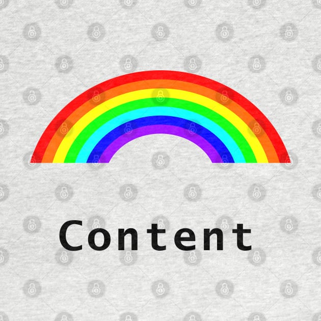 Positive Content Rainbow by ellenhenryart